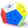 GAN Dodecahedron, Gray, Official Frost Magnetic Mega GanCube, Stickerless, Dodecahedron, Competition-grade Magnetic Cube, Easy To Turn, Magic Cube