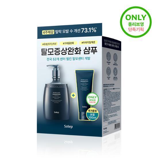 Sollab Scalp Cooling & Hair Loss Symptom Relief Shampoo 300ml + 100ml Additional Gift