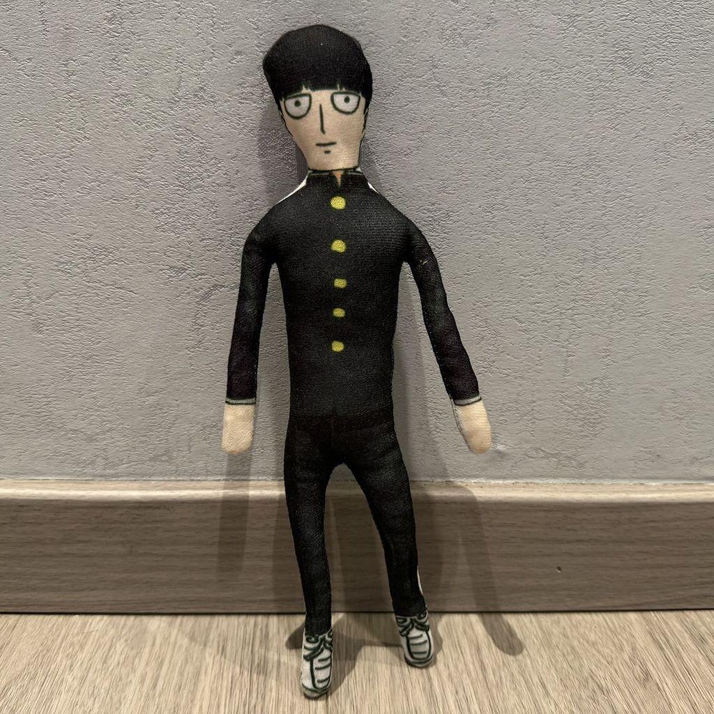 Плюшевая кукла Mob Psycho 100 Сила Духа 26 см с наполнителем из волокнистого хлопка Для Коллекционеров