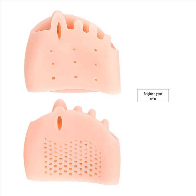 Five-Hole Honeycomb Forefoot Pad: Women's Toe Separator and Shock Absorbing Hallux Valgus Bunion Toe Sleeve.