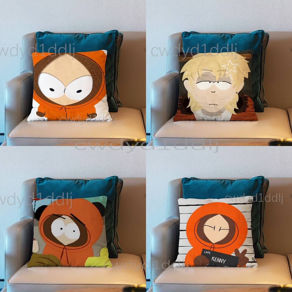 Kenny SSouth Park Pillow Case Short Plush Sofa Decorative Gift Home Doublesided Printing Cushio