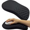 Ergonomic Mouse Pad with Wrist Support, Anti-Slip Rubber Base, Durable Edges, Smooth Surface for Gaming &Office Work,Quilted Texture for Enhanced Grip