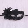 Feather Rhinestones Masquerade Mask Lace Flower Half Face Sexy Feather Flower For Couple Masquerade Ball Party Game