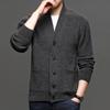 New Sweater Men's, Knitted Sweater Cardigan Loose Top Trendy Men's Thread Clothes Autumn and Winter Thickened Coat