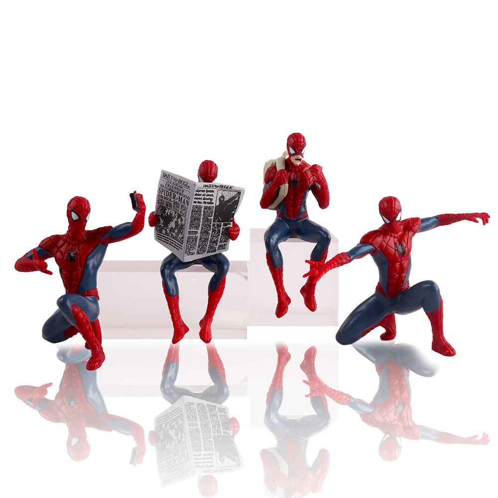 Marvel Человек-паук 7-9 см Фигурка Супергерой Игрушка Человек-паук Аниме Коллекция Мини-модель для Подарка Детям