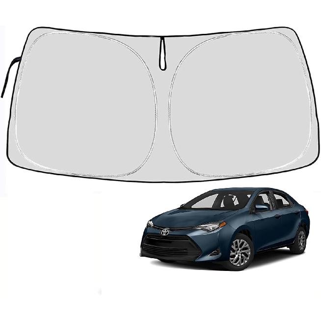 Солнцезащитная шторка на лобовое стекло Toyota Corolla для 2014- Toyota Corolla 4-слойная Защита переднего окна 240T Солнцезащитный козырек Защитник Складной Блокирует УФ