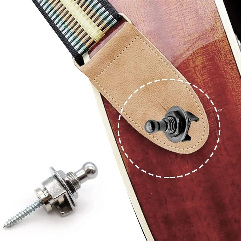 1Pcs Security Locking Guitar Strap Lock Locking End Stud for Acoustic Bass Guitar