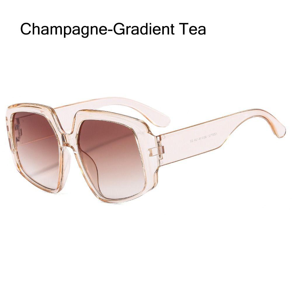 Trendy Fashion Large Shades Goggle Women's Oversized Sunglasses Square Sun Glasses