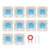 10Pcs Keyboard Switches Blue Switch Exquisite Structure for Replacement DIY Mechanical