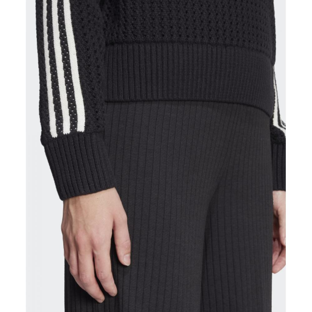 Adidas Трикотажная толстовка Crew черного цвета Jd0905