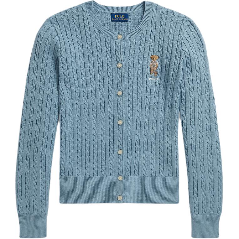 Polo Ralph Lauren Кардиган с воротником-стойкой и полосками Polo Bear Стандартный крой Детские свитеры CWPOSWEG6820657-450