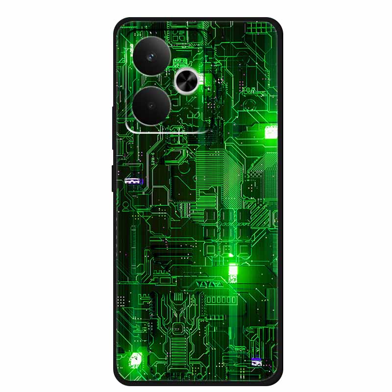 Чехол для телефона Realme GT7 GT 7T 7 T Сумка Черный Силиконовый Мягкий Задний Чехол Для Realme 14 4G 15 Pro Чехлы Coque Защитный Корпус
