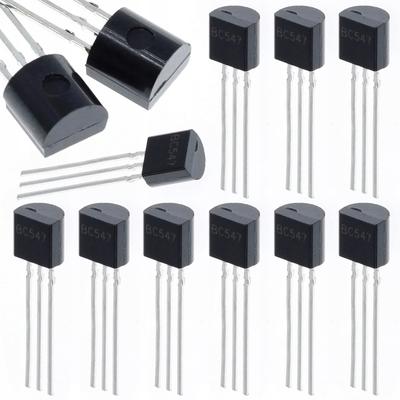 Биполярный NPN транзистор BC547 – Набор 10 штук | Идеально подходит для Arduino и DIY проектов | Легкий монтаж и универсальность