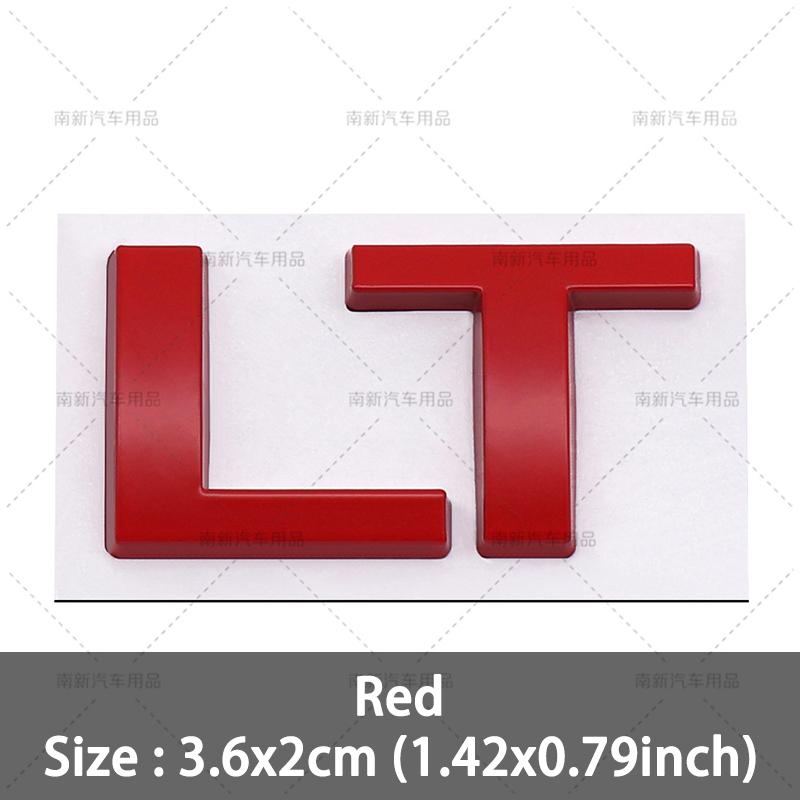 3D Metal LT LS Letterl Badge Logo Car Rear Trunk  Emblem Stickers Decal for Chevrolet Silverado Colorado Corvette C8 Car Styling