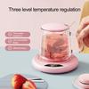 Mug Warmer Electric Coffee Cup Heated Coaster with 3-Temp Settings Waterproof USB Plug-Play Water Cup Heating Pad