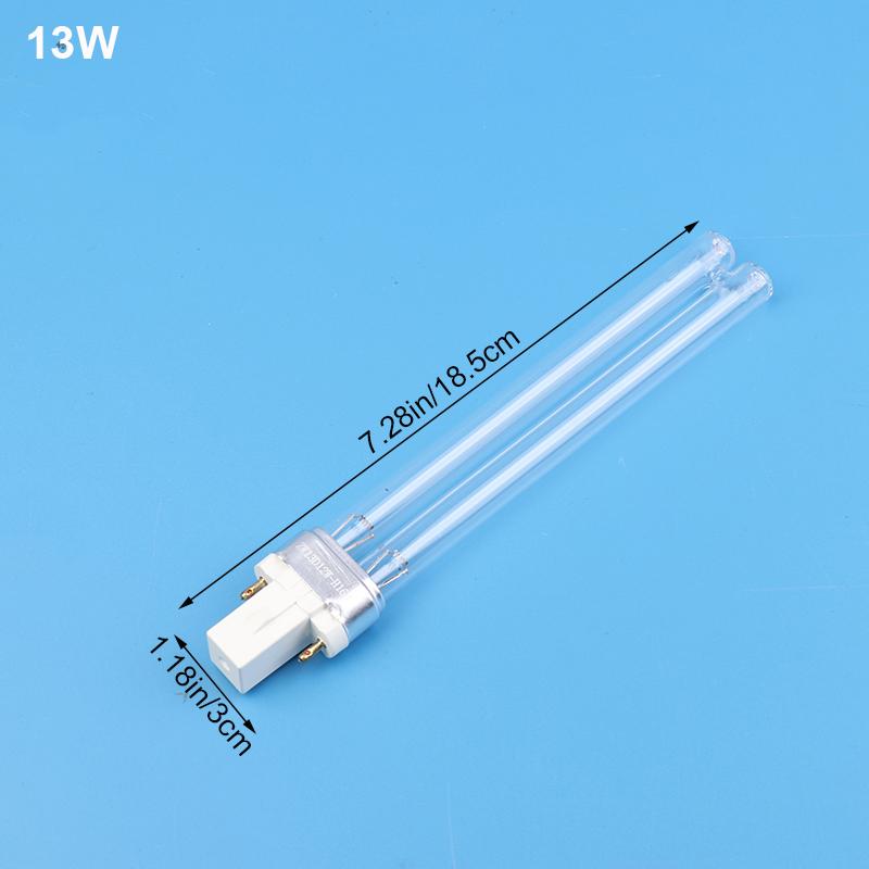 1 шт. УФ-лампы для аквариума, пруда, ультрафиолетовая лампа-стерилизатор, трубка для G23 5 Вт 7 Вт 9 Вт 11 Вт 13 Вт UVC H-образная трубка