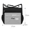 Men's cross-body bag with multi-layered pockets, adjustable shoulder strap, business single-shoulder bag