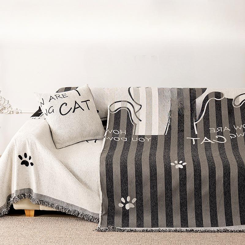 Чехол для дивана из синели, ткань, полотенце, универсальный чехол для дивана «Четыре сезона», защита от кошачьих царапин, универсальное полное одеяло с полным покрытием