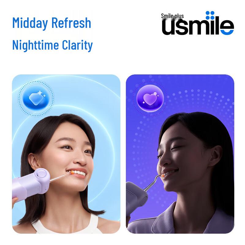 usmile Портативный выдвижной ирригатор для полости рта, штекер CN (адаптер в комплекте)