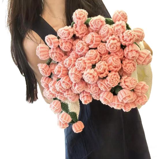 Одеяло «Букет роз» Ручной работы Вязаное крючком Одеяло с розами Цветочный дизайн Плед для дивана