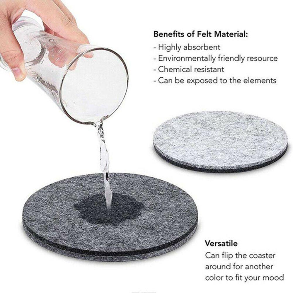 Home Heat Resisten Absorbent Coaster Cup Mat Pad Heat Resistent Cup Costers Drink Coasters Cup Mat