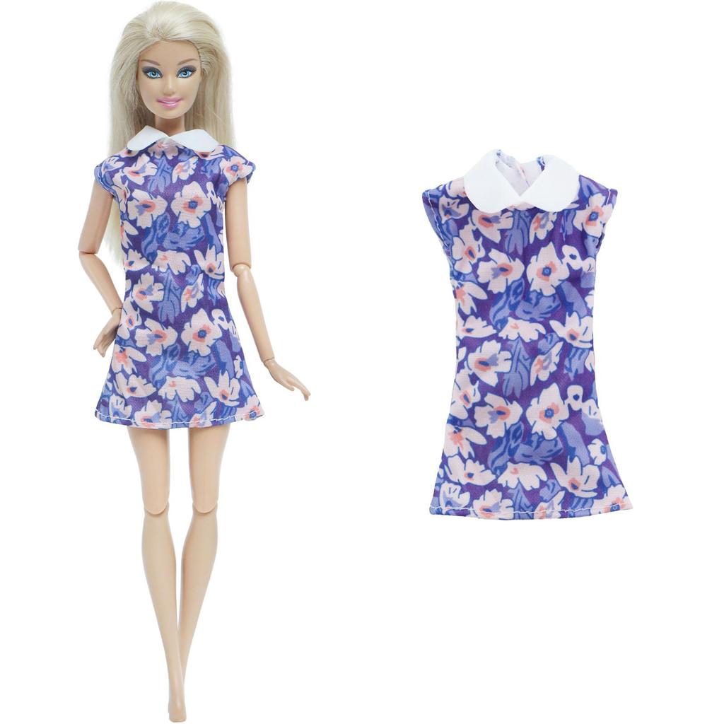 5 Комплектов Повседневной Одежды для Кукол Модные Наряды Мини-платье Шорты Блузки Брюки для Кукол 30 см 1/6 11,5 дюймов Набор в Подарок Игрушка для Девочки