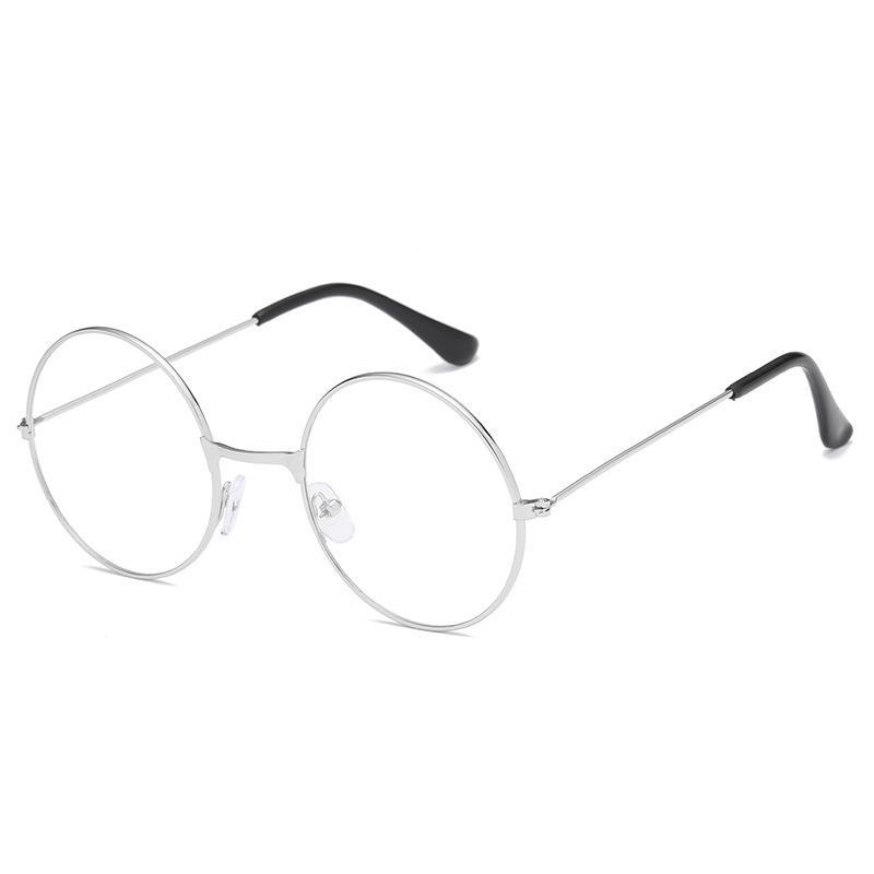 Korean Retro Round Frame Glasses: Japanese Metal Literary Style, Non-Prescription, Timeless Fashion