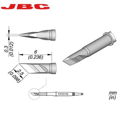 Жала JBC C115 Оригинальные C115-112 C115-118 C115-101 Жало для паяльника для точной пайки JBC NASE-2C Sugon T28 T36 Паяльная станция