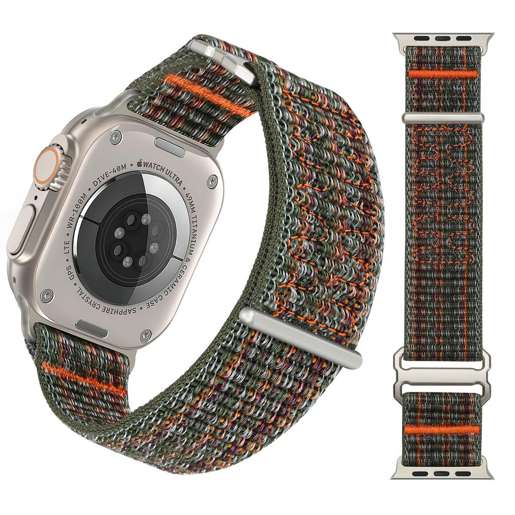 Ремешки для Apple Watch ultra 2 ремешок 49мм 46мм 42мм 44мм 40мм 45мм 41мм 38мм спортивный Нейлоновый браслет IWatch Серия 10 9 8 7 6 5 3 SE