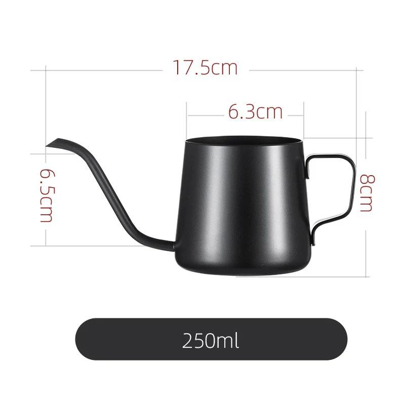 PARACITY Нержавеющая сталь Pour-Over Coffee Pot Портативная нагревательная кофеварка для дома Подвесной чайник с ушами и гибким воротом