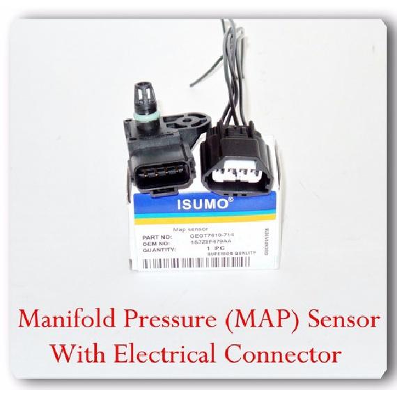 Manifold Pressure (MAP) Sensor With Connector Fits:Ford Lincoln Mazda Mercury
