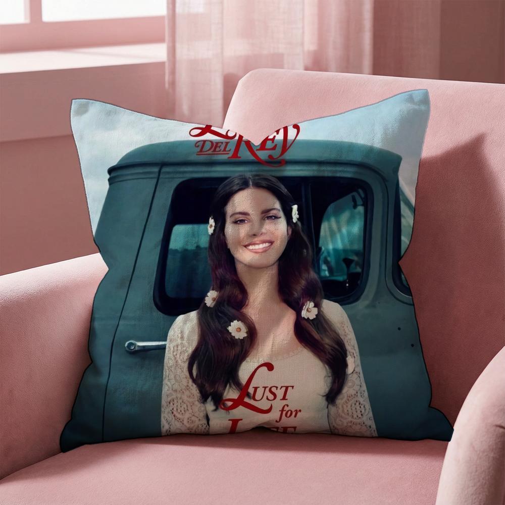 Чехол для подушки Singer L-Lana Del Rey, многоцелевой, для дома и автомобиля - Двусторонний, мягкий и прочный, для повседневного использования