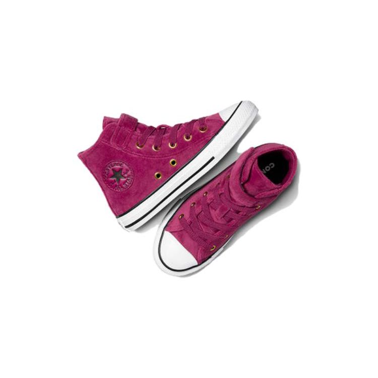 Converse Chuck Taylor All Star Round Toe Comfortable Durable High Top Kids Sneakers Kids Sneakers Purple A05449C