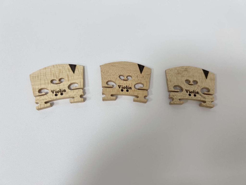 Violin Bridge, Hard Maple 44mm - Musical Instrument Accessory