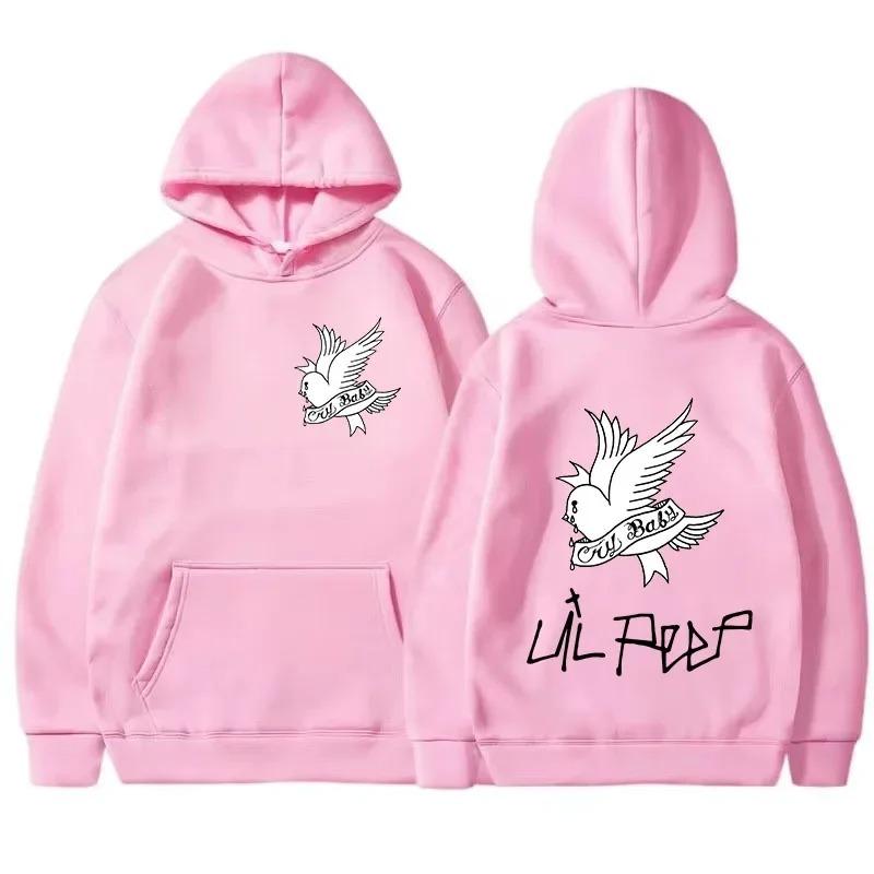 Новая мужская худи с принтом Lil Peep на осень-зиму и худи Спортивная женская мода Повседневный хип-хоп Харадзюку Уличный хип-хоп топ