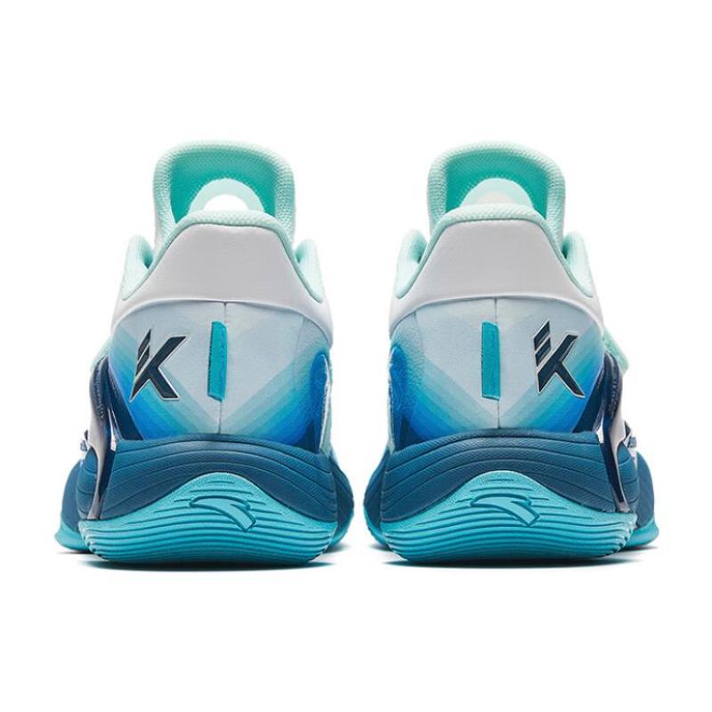 Anta KT SPLASH V Дышащие Влагоотводящие Высокие Баскетбольные Кроссовки Мужские Сине-Белые 112341108-2