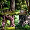 Садовое искусство Феи Дверь Фигурки Винтаж Дерево Миниатюрная Креативная Дверь для Феи Сада