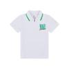 Ace Your Game Simple Comfortable Color Block Polo Knit Short Sleeve Baby Tops White II3511-100
