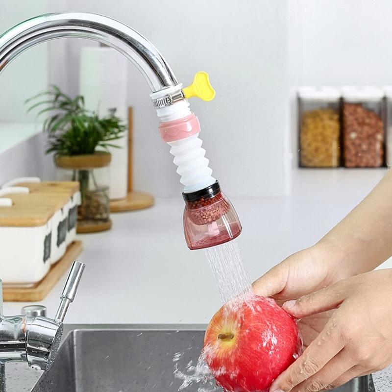 Durable 360 Degree Rotating Faucet Adapter Faucet Water Purifier Retractable Faucet Extender for Kitchen Bathroom Sink