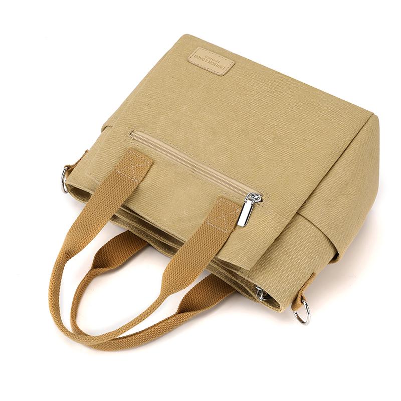 Женская сумка через плечо, большая вместительная сумка из холста