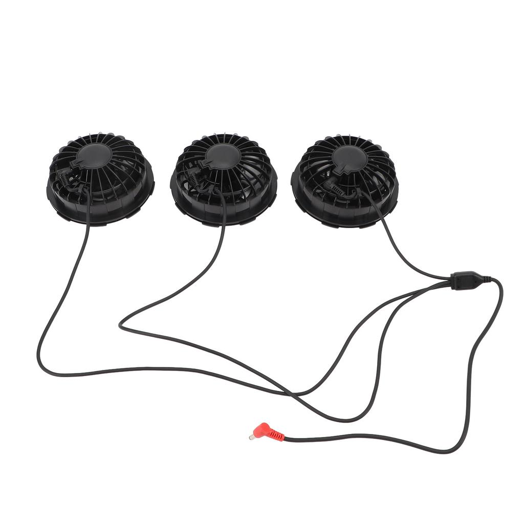 3PCS Cooling Vest Fans 7.4V DC Plastic 3 Speeds Lightweight Air Conditioned Clothes Fan with Copper Brushless Motor