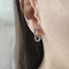 Серебряные серьги с фианитами (2207627)