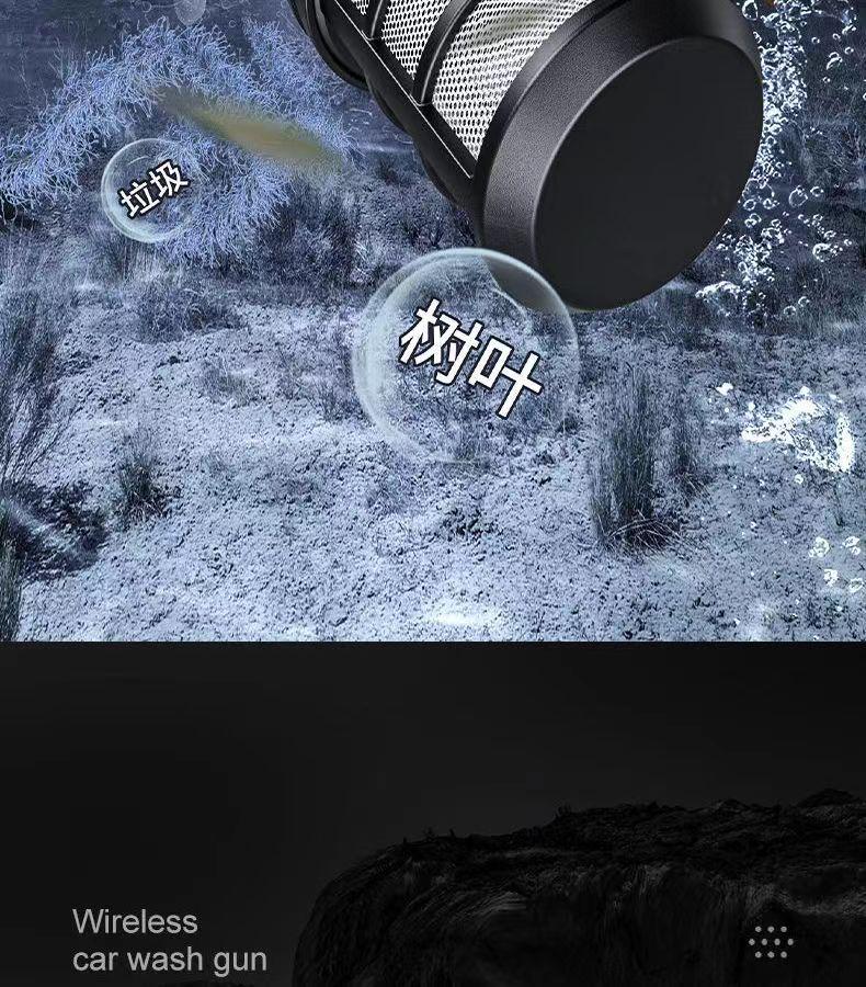 Rechargeable Cordless High-Pressure Car Washer & Multifunction Water Gun