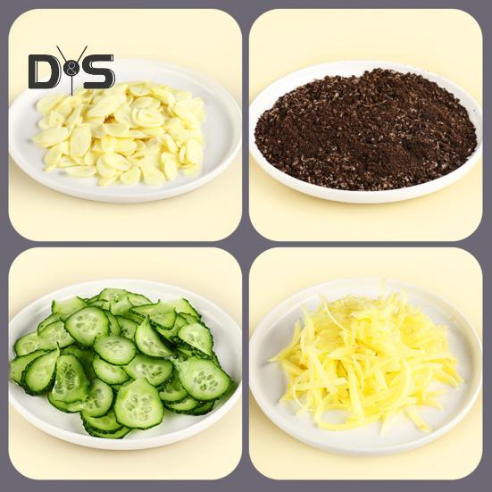 Вращающаяся терка для сыра со сменными лезвиями из нержавеющей стали 3-в-1 ломтерезка и измельчитель для сыра с ручным приводом кухонный гаджет для быстрой нарезки