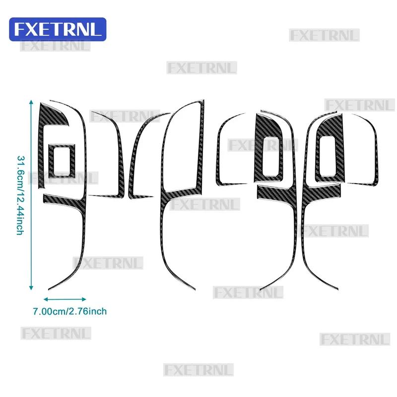 Soft Carbon Fiber For Cupra Tavascan 2024 2025 2026 2027 Car Interior Door Control Window Switch Panel Sticker Accessories