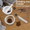 Non-Slip Base Ceramic Grinder White Ceramic Stoneware Durable Spice Grinder  Kitchen Tool