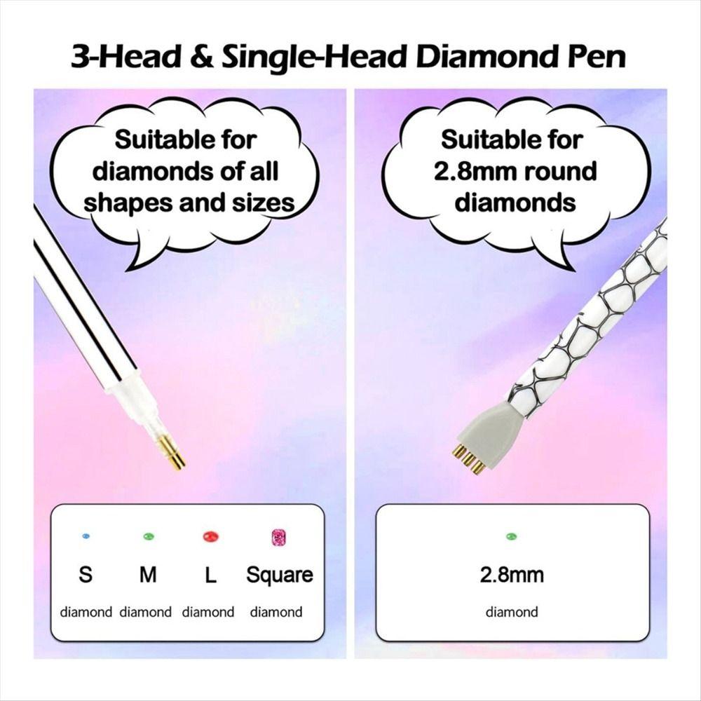 DIY Craft Vacuum Diamond Painting Pen Kits Long-lasting and Stable Beading Plates Electric Diamond Suction Tool USB Cable