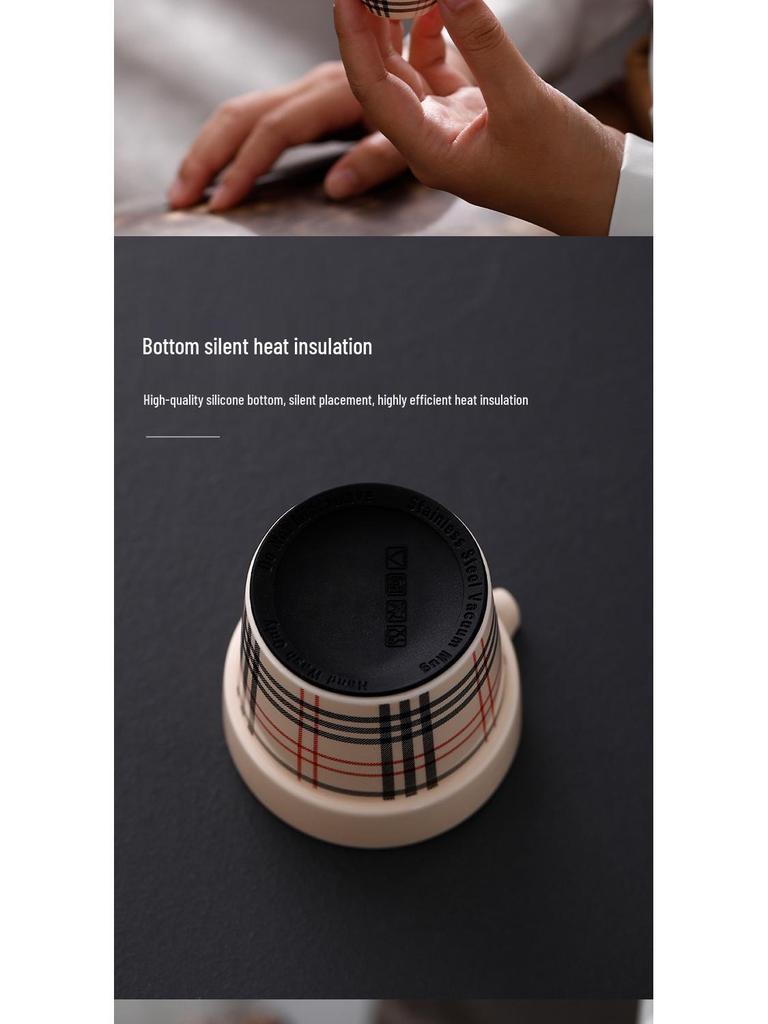 LV Grid Ceramic Travel Kung Fu Tea Set with Portable Bag - One Pot, Three Cups