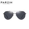 PARZIN поляризованные мужские солнцезащитные очки в авиационной металлической оправе из сплава солнцезащитные очки мужские очки для вождения 8204