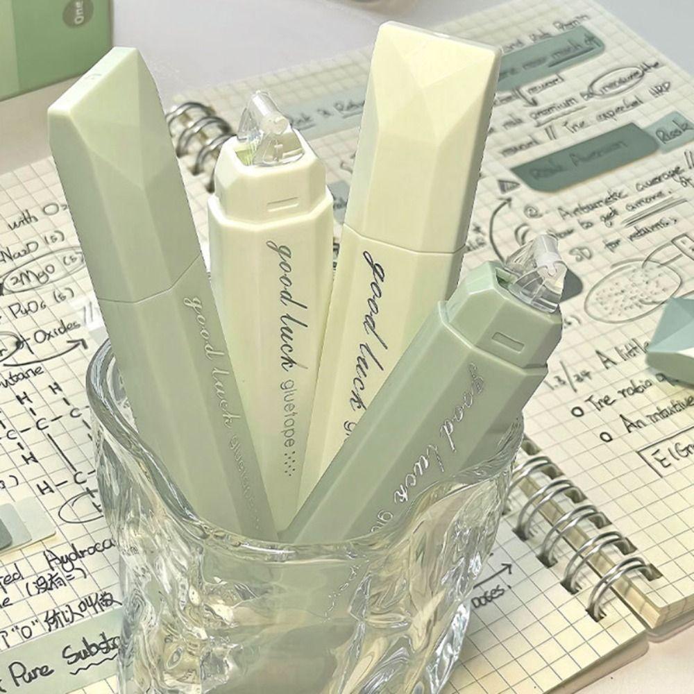 4PCS Gradient Color Dot Glue Tape Erasable Rolling Glue Tape Glue Tape Pen  Student Stationery